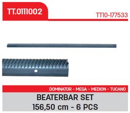 BEATERBAR SET  TEMTAR 156,50 cm - 6 PCS 177533 for Claas DOMINATOR - MEGA - MEDION - TUCANO grain harvester